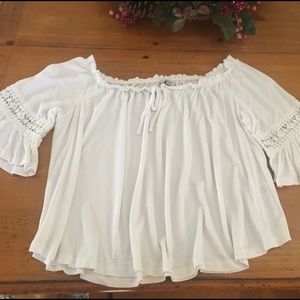 Off the shoulder cotton top